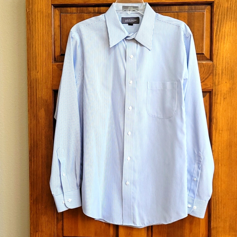 Croft & barrow mens long sleeve dress shirt  - Size 16 1/2 - 34/35